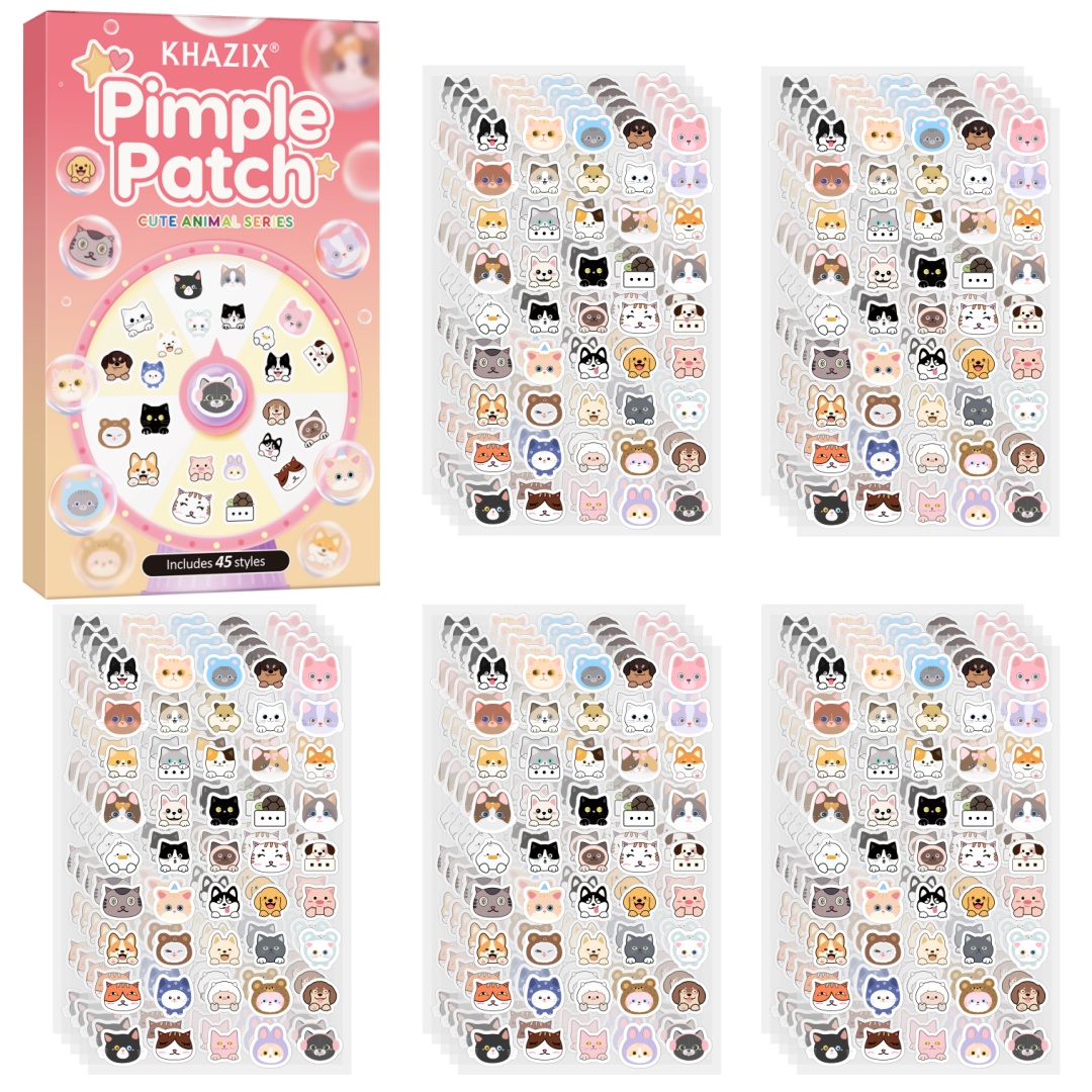 Skincare Gentle - 45pcs Cartoon acne patch, cute cat-shaped