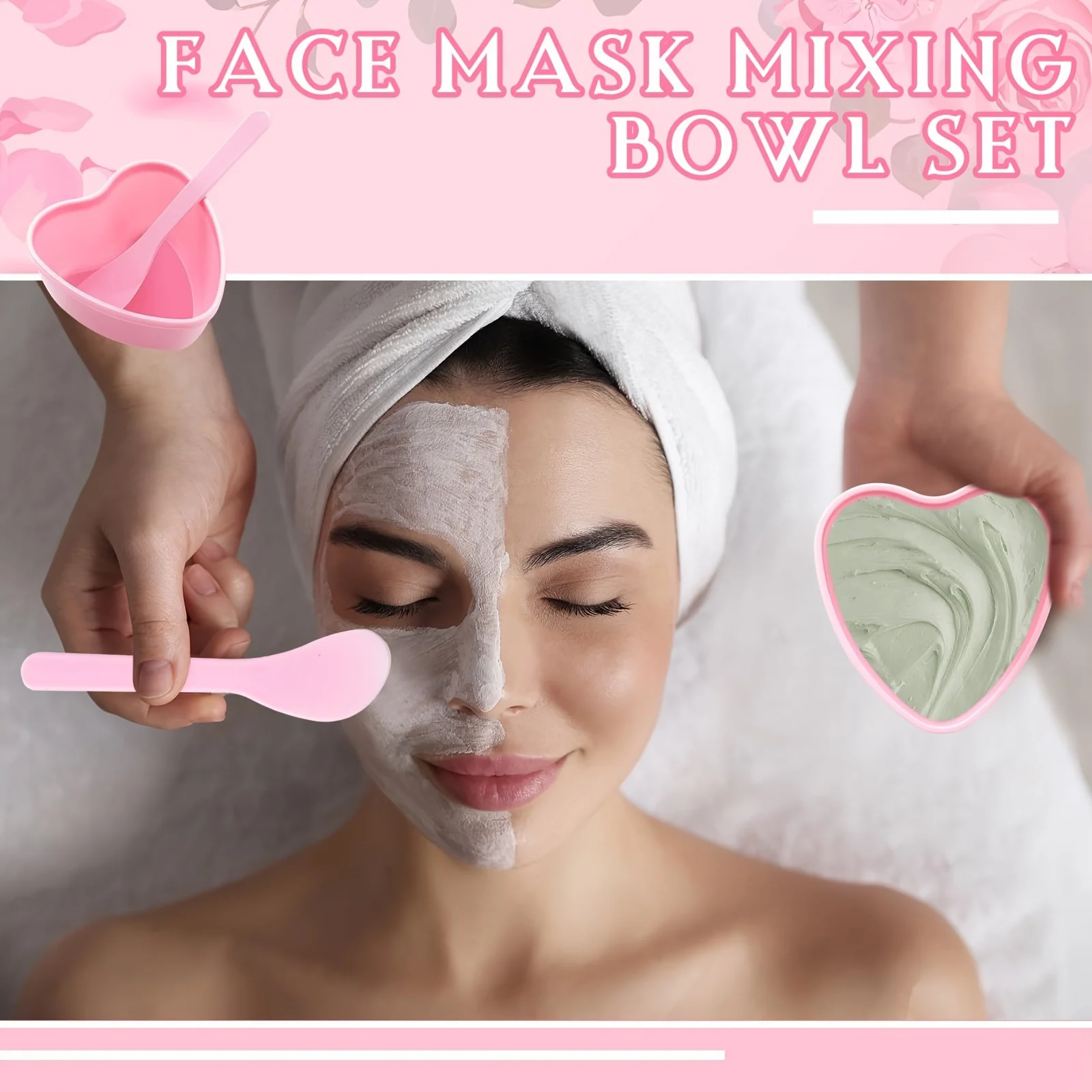 6-piece Pink Heart Shaped Faci - Skincare Finally Found You review and price
