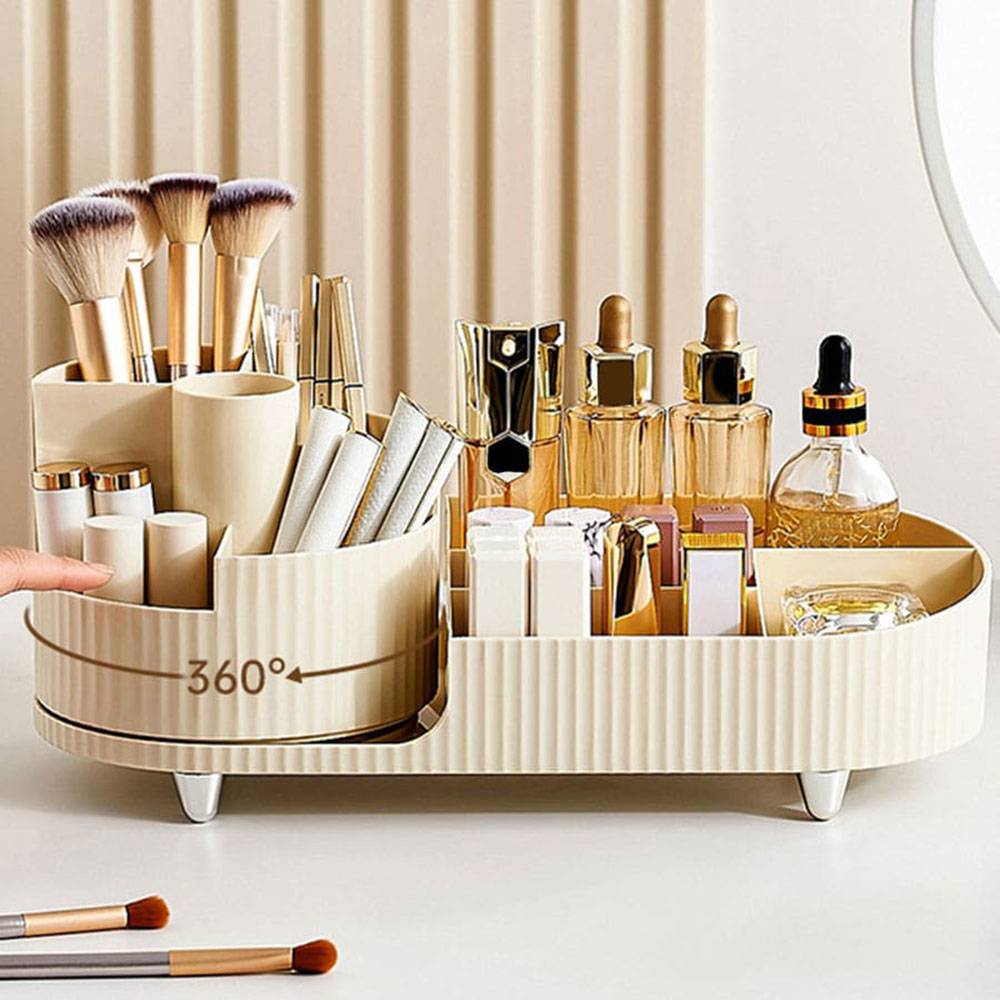 360° Rotatable Makeup Storage  - Skincare B Erl review and price