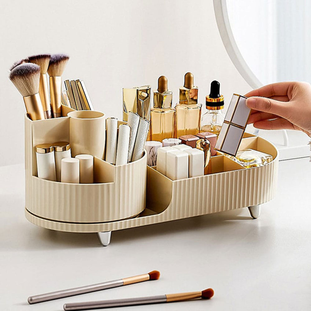 360° Rotatable Makeup Storage  - Skincare B Erl review and price